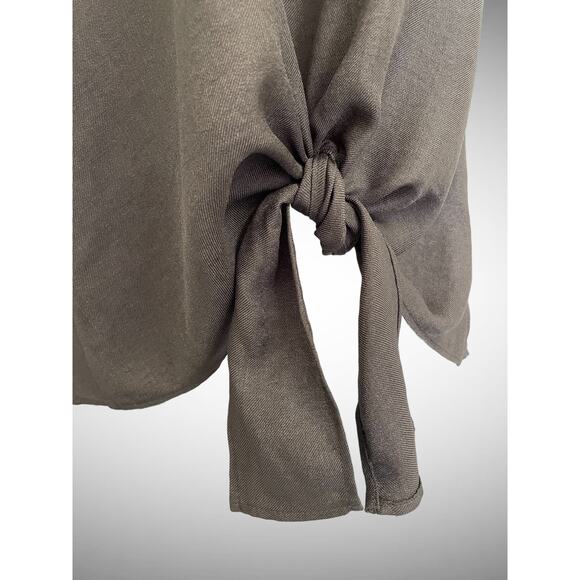 First Love Tie Front Tank Style Top, Strappy, Leopard, NWT, Small - Picture 3 of 7